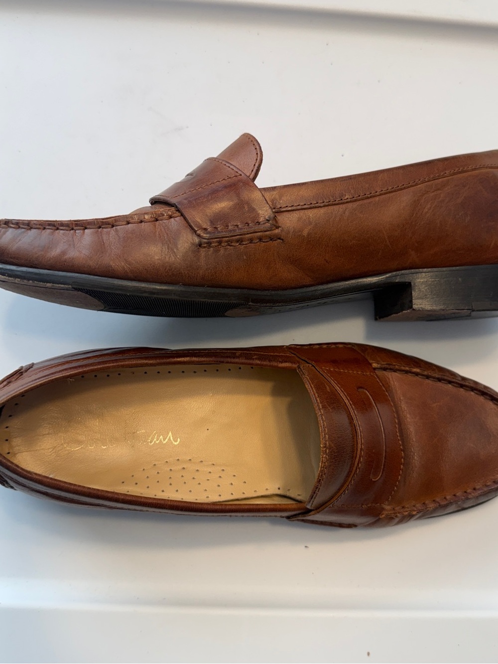 Women's Cole Haan Brown Leather Penny Loafers 9B Vintage